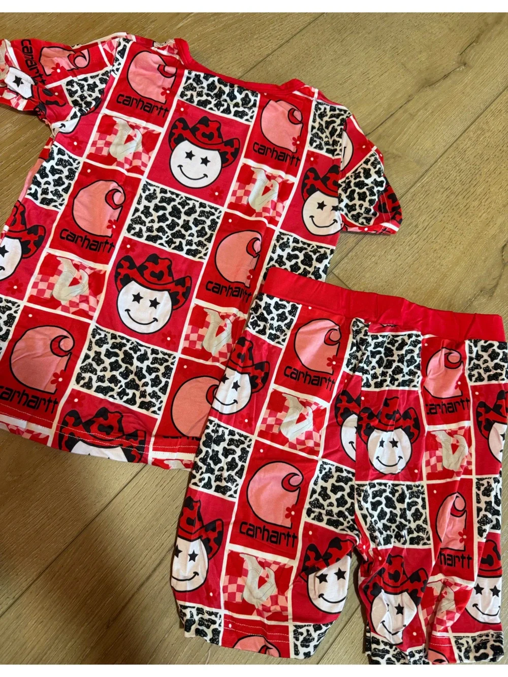 Bamboo Carhartt print PJ set|8T